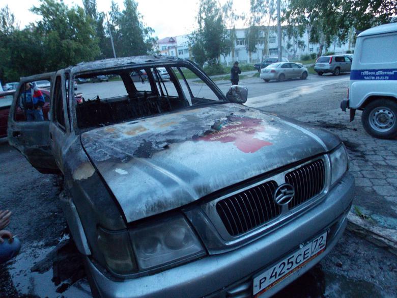 В Тобольске сожжены автомобили кандидатов в депутаты от КПРФ